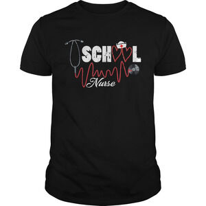 School Nurse Heartbeat Nursing Student Shirt